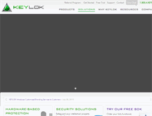 Tablet Screenshot of keylok.com